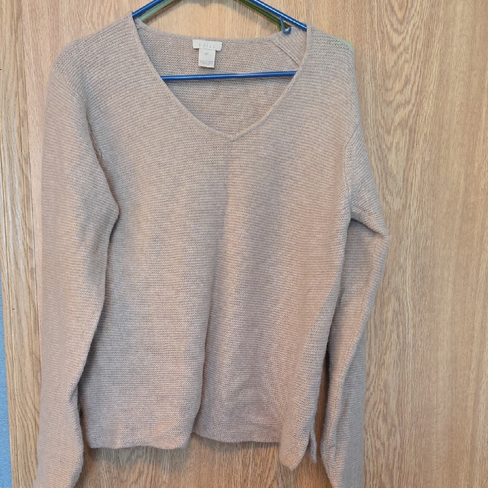 J. Jill Women's V-Neck Sweater - Light Brown